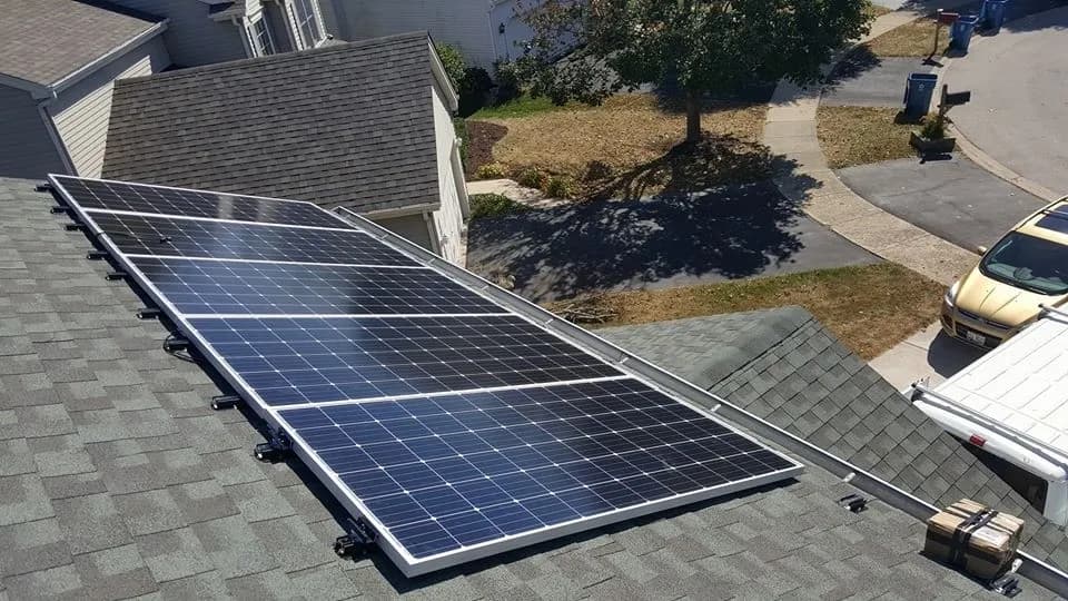 Solar installation on property in Batavia IL